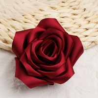 Aierflorist Pita Sutra Poliester Kepala Bunga Mawar - Buatan Tangan Murni Siap Pakai & Serbaguna untuk Buket Bros