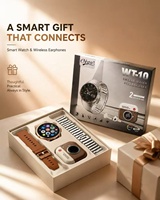 Reloj Inteligente Unisex WT10 Redondo con Auriculares TWS Integrados, Correas Dobles, Más de 100 Modos Deportivos, Monitoreo de Salud, Respuesta y Videollamadas
