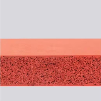 Feuille de mousse de silicone à cellules fermées industrielle et flexible, résistante à la chaleur, ignifuge, caoutchouc éponge de silicone haute température