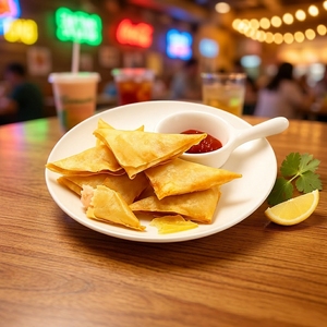 Dumplings de Camarón Triangulares al Estilo Vietnamita, Personalizados OEM, Fritos y Crujientes, Bocadillo de Mariscos, Dim Sum, Aperitivo Chino - Product Image 3