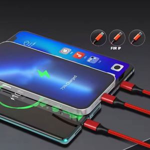 Factory 13Cm Weave 2A Short Portable 3 in 1 Charging Type C to <b>Usb</b> <b>2.0</b> With Keychain <b>Cable</b> Custom Promotional Gifts - Product Image 4