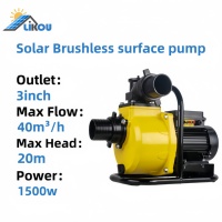 Superbe kit de pompe auto-amorçante 120V 1500W 1 CV à grande capacité de 3 pouces pour irrigation solaire de surface – Pompe à eau solaire pour surface