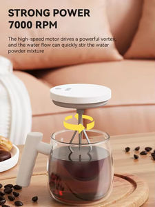 Tasse mélangeuse électrique en <span class=keywords><strong>verre</strong></span> portable, tasse <span class=keywords><strong>à</strong></span> <span class=keywords><strong>café</strong></span> auto-mélangeuse électrique 400 ml, tasse mélangeuse <span class=keywords><strong>à</strong></span> haute vitesse pour jus, lait, protéines en poudre - Product Image 6