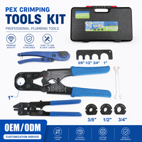 Kit de sertissage manuel personnalisable KING SMART ASTM F1807 pour PEX et cuivre – Outil professionnel de sertissage PEX pour plombiers