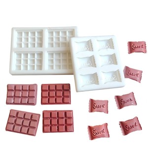 Molde de galletas de caramelo de Chocolate de simulación HY para moldes de decoración de pasteles de silicona de resina de arcilla - Product Image 3