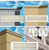 Le fabricant fournit des moules décoratifs en béton, des moules en plastique ABS pour corniches, des moules de formage pour la décoration extérieure des avant-toits en ciment.