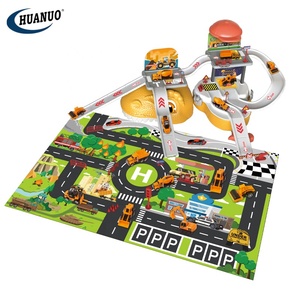 Enfants 59 pièces 3 en 1 <span class=keywords><strong>dinosaure</strong></span> stockage valise <span class=keywords><strong>Garage</strong></span> Parking alliage Diecase pelle ingénierie <span class=keywords><strong>voiture</strong></span> jouets avec carte - Product Image 2