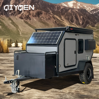 Mini remorque utilitaire de camping tout-terrain en aluminium de luxe en fibre de verre pour camping-cars et voyages terrestres