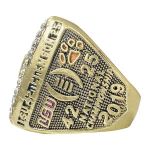 Anillos de Campeonato de la Liga Universitaria de Louisiana NCAA <span class=keywords><strong>2019</strong></span> para <span class=keywords><strong>Hombre</strong></span> - Joyería Premium de Moda Popular de Aleación al por Mayor - Product Image 3