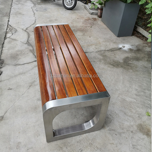 <span class=keywords><strong>Banco</strong></span> de Jardín de Metal Personalizado, Asiento de Madera Maciza para Exteriores, <span class=keywords><strong>Banco</strong></span> de Parque sin Respaldo - Product Image 5