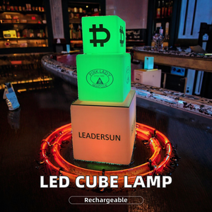 Décoration de festival en forme de cube LED, télécommande, batterie au lithium, étanche IP54, multicolore, pour clubs, bars, centres commerciaux - Product Image 3