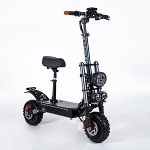 Trottinette Électrique Pliable pour Adultes Leo 11 Pouces 5600W à Double Moteur avec Siège, Batterie au Lithium 20Ah, Autonomie 40-80km, Vitesse >65km/h - Product Image 3