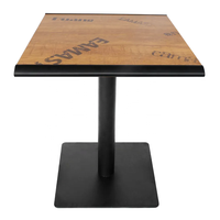 Échantillon gratuit de pieds de table de café en métal de style rétro en fer noir Base de table de bar en plein air salon chambre atelier hôpital