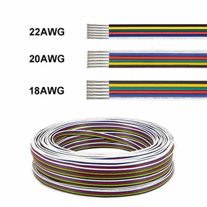 Câble d'extension pour bande LED 2P 3P 4P 5P 6 broches, fil de connexion <span class=keywords><strong>parallèle</strong></span> pour bande LED monochrome, Dream Color, RGB - Product Image 4