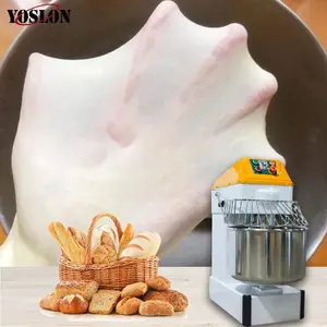 YOSLON China Wholesale Good Price And Quality 40l Dough Mixer Double Speed Flour Dough Kneader With Computerized Control Panel