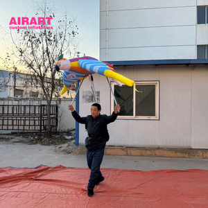 Marioneta de Pájaro Loro Inflable Colorida para Publicidad y Espectáculos Circenses - Product Image 6