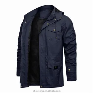 Оптовая продажа, Мужская большая и высокая зимняя куртка, водонепроницаемое пальто с капюшоном, синий тренчкот, повседневная непродуваемая куртка на заказ