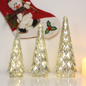Customized Big Christmas Decoration Glass Ornaments <strong>Artificial</strong> Christmas <strong>Tree</strong> Led <strong>Lights</strong> - Product Image 1