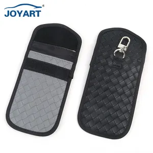Joyart sıcak satış yeni tasarım anahtar cüzdan korumalı akıllı deri tutucu kılıf rfid anti hırsız araba anahtarı sinyal engelleme kılıfı