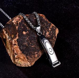 Pendentif lame de rasoir plaqué or, forme de rasoir de <span class=keywords><strong>barbier</strong></span>, scalpel, lame de rasoir en acier inoxydable, collier, style punk, chrétien - Product Image 5