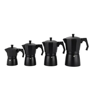 Maker Round Normal >10其他咖啡机黑线底部Caffettiera Moka壶批量销售铝咖啡机moka壶