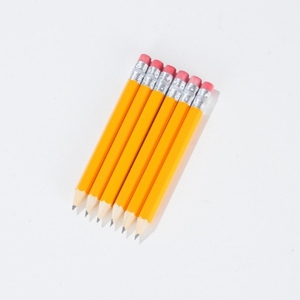 Crayons standard en gros, mini-barils de golf personnalisables avec impression de logo de marque et embouts effaceurs - Product Image 1