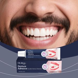 ORALHOE Vente en gros 40g Autocollants dentaires sans zinc <span class=keywords><strong>pour</strong></span> prothèses, ajustement confortable, maintien longue durée, fabriqués <span class=keywords><strong>pour</strong></span> une rétention durable des prothèses - Product Image 5