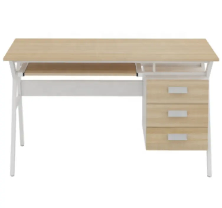 木製トップ引き出し付き高級最高品質無料サンプルオリジナル工場シンプルデザインシングルモダンオフィステーブル