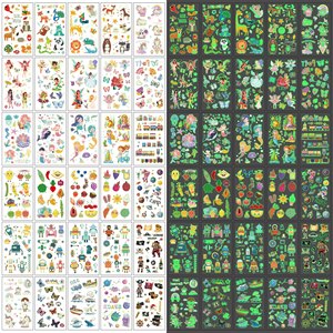 380 estilos de tatuajes luminosos para niños de Partywind, sirena, dinosaurio, espacio, pirata. Sin reseñas aún, certificado. - Product Image 3