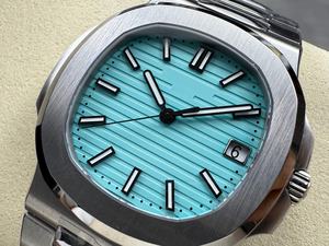 Montre mécanique de luxe de qualité supérieure, étanche, 40 mm, mouvement ETA 330 d'usine DDF, épaisseur 8,2 mm, 5711 Tiffanyy Blue PP Watch - Product Image 3