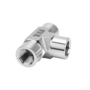 מחבר טי נקבה SUS316L 3000psi עם הברגה לחיבור צינור NPT1/4 לשימוש תעשייתי - Product Image 2
