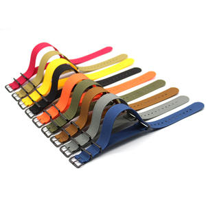 YUNSE tejido de nailon arenado 1 pieza correa de reloj PVD anillos negros 18mm 20mm 22mm correa de reloj reemplazo <span class=keywords><strong>DW</strong></span> correas de reloj - Product Image 2