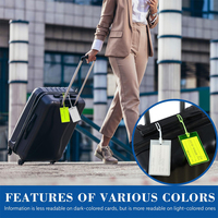 Étiquette de bagage personnalisée en PVC souple pour valise, bagage, avion, voyage, accessoires essentiels