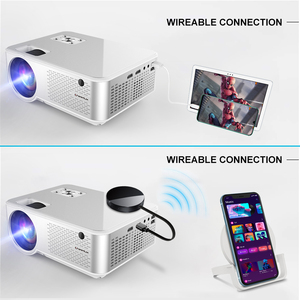โปรเจคเตอร์ CHEERLUX 1080p ATV <span class=keywords><strong>HD</strong></span> USB VGA <span class=keywords><strong>AV</strong></span> ช่องเสียบหูฟัง วิดีโอเกม จอแอลซีดี แอลอีดี โปรเจคเตอร์ 4k สมาร์ท ติดเพดาน - Product Image 6