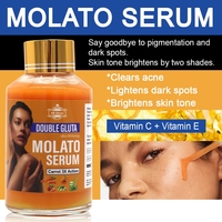 Kit de Soins Éclaircissants 5D Gluta Molato : Huile, Savon, Gel Douche, Liquide Exfoliant et Nettoyant pour la Peau