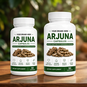 <b>Your</b> Brand Here Arjuna Capsules 60 Count Heart Skin Brightening Support Natural Antioxidant Digestive Health Immune <b>Supplement</b> - Product Image 1