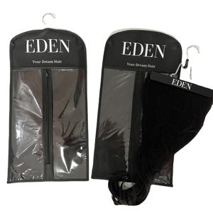 Sac de rangement en PVC de bonne qualité pour perruque, sac d'emballage pour extensions de cheveux avec cintre - Product Image 1