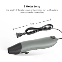 Pistola de Aire Caliente Mini al por Mayor, 230V, Enchufe del Reino Unido, Marca Privada, Herramienta de Calor Eléctrica Manual para Bricolaje