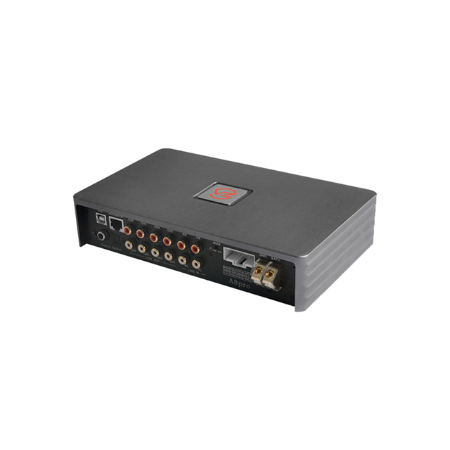 Black Aluminium Basket Dsp Audio Processor Car 4 Channel Dsp Amplifier
