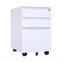 OEM/ODM classeur à tiroirs personnalisé de l'usine directe 1 serrure à clé 3 tiroirs armoire de rangement en acier