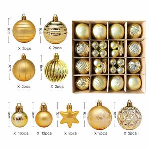 Creative Shiny Tree Ornaments Set Shatterproof Xmas Bling Baubles for Home Decor Hanging Ball - Product Image 6