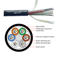 Cable de Comunicación de Fibra Óptica G652D GCYFY de 72 Núcleos, Monomodo, para Exteriores, con Microducto de Soplado de Aire, Resistente al Agua, con Hilo de Aramida