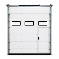 Porte sectionnelle industrielle automatique avec dispositif anti-chute et système de contrôle du moteur à démarrage progressif