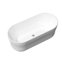 Baignoire d'angle autoportante moderne TONA Willie en acrylique pour adultes, avec drain durable blanc/noir brillant, idéale pour la relaxation – Meilleures ventes