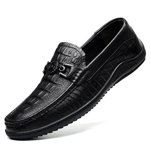 Zapatos de Cuero Casuales Modernos para Hombre, Diseño Oxford Nuevo con Característica Plana e Impermeable, Cierre sin Cordones para la Temporada de Otoño - Product Image 2