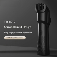 Recortadora de Cabello Eléctrica Ligera con Límite de Longitud Ajustable, 6500 RPM, Recortadora de Cabello de 600 mAh para Estudio de Peluquería