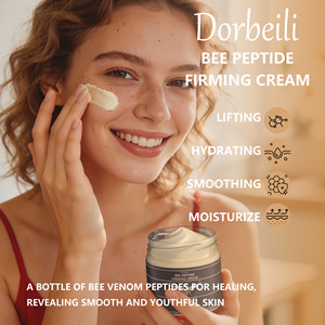 Crème anti-rides aux peptides, crème raffermissante au venin d'abeille, crème liftante et hydratante, niacinamide éclaircissant, douce, vente en gros OEM - Product Image 4