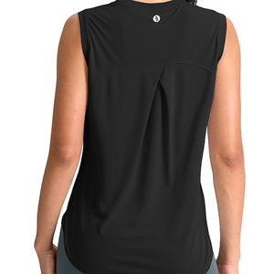 เสื้อกีฬาแขนกุดสำหรับผู้หญิง ปรับแต่งโลโก้ได้ ระบายอากาศดี เหมาะสำหรับเทนนิส โยคะ วิ่ง - Product Image 5