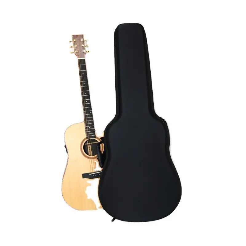 맞춤형 지퍼 EVA 기타 플레이어 악기 가방 내구성 운반 충격 방지 하드 쉘 케이스 에바 기타 케이스