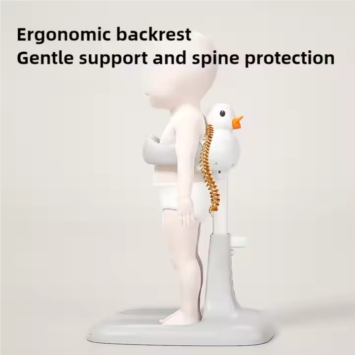 Safe Adjustable Baby Hug Bath Tower for Standing Toddler Shower Stand Free Mother Hands